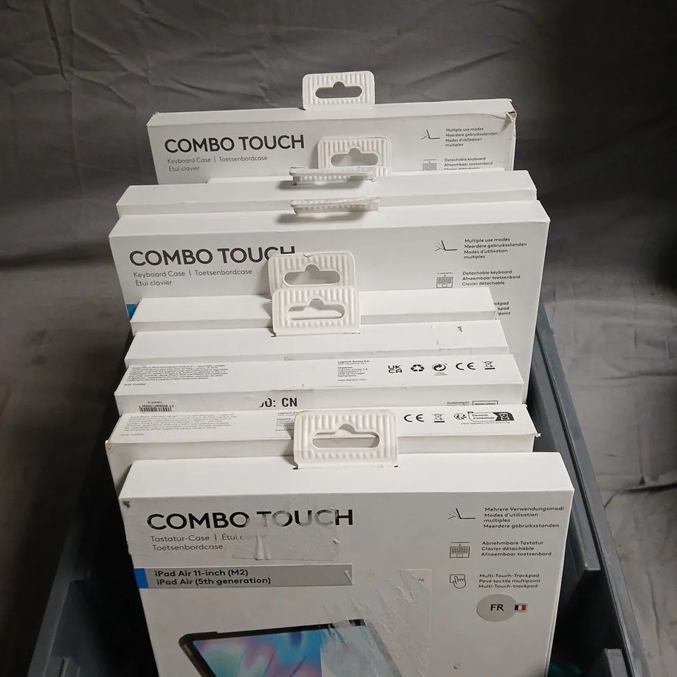 APPROXIMATELY 10 LOGITECH COMBO TOUCH IPAD CASES VARIOUS SIZES 