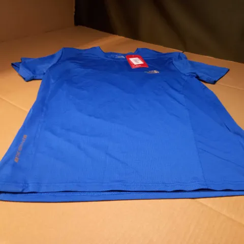 THE NORTH FACE BLUE/LOGO FITNESS TEE - LARGE