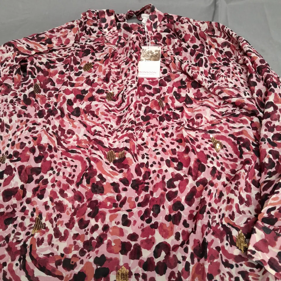 MONSOON PINK BLOUSE - MEDIUM