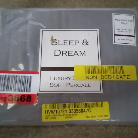 BAGGED HRISTOS COTTON BLEND PERCALE PILLOW