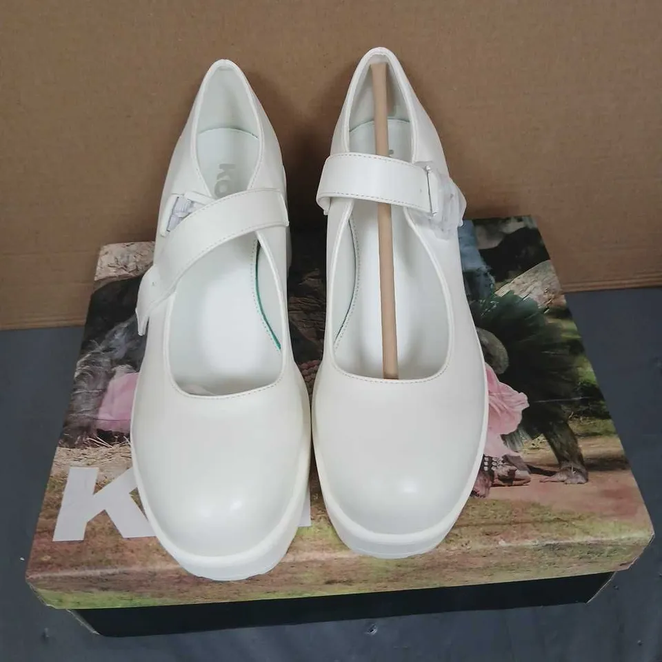 KOI TIRA MARY JANE SHOES 'WHITE WASHOUT EDITION' – UK6, WHITE