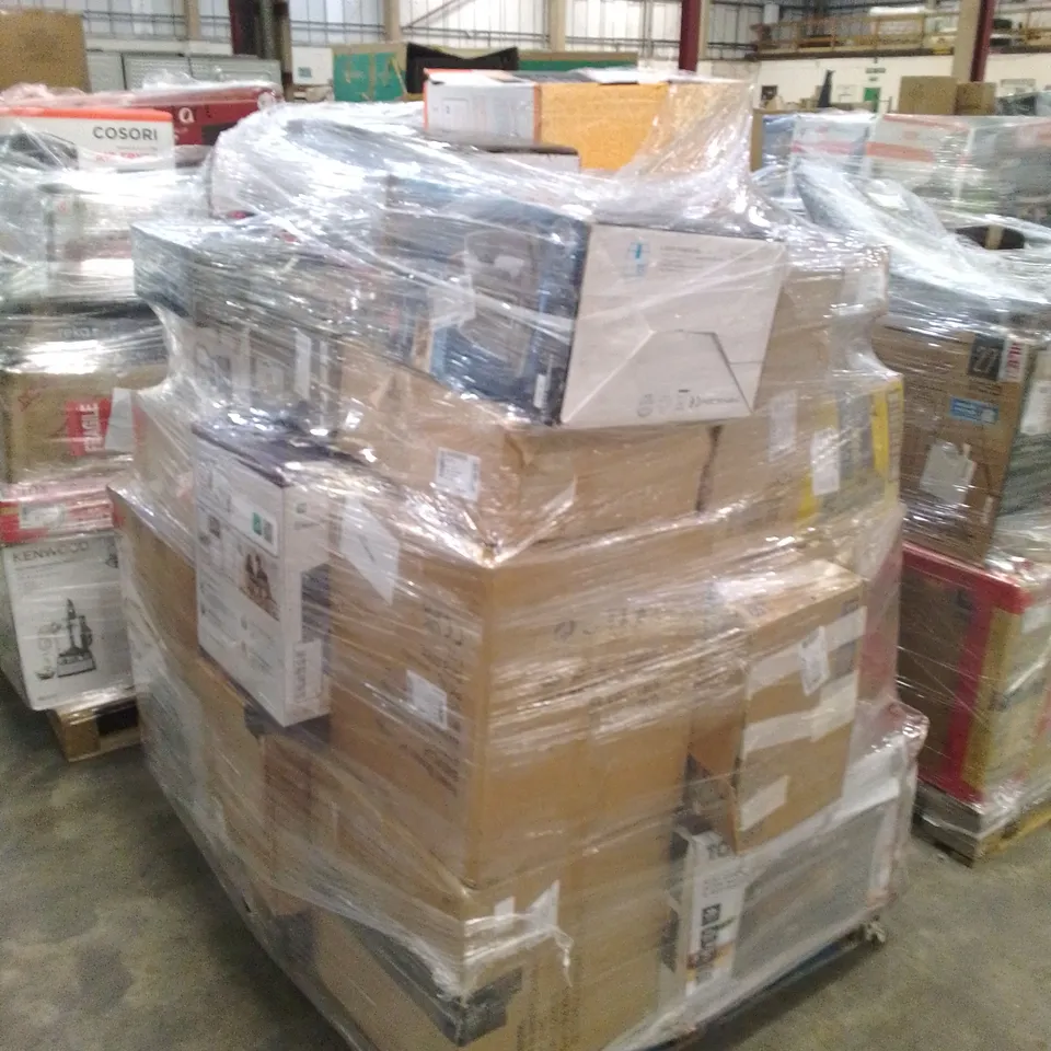 PALLET OF APPROXIMATELY 30 UNPROCESSED RAW RETURN HOUSEHOLD AND ELECTRICAL GOODS TO INCLUDE;