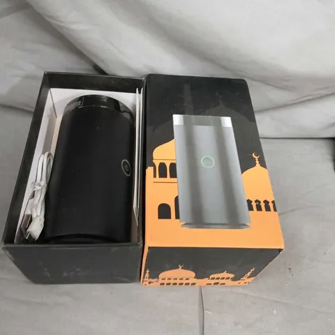 PORTABLE BLUETOOTH SPEAKER – BLACK, CYLINDRICAL, WITH USB CABLE (BOXED) 