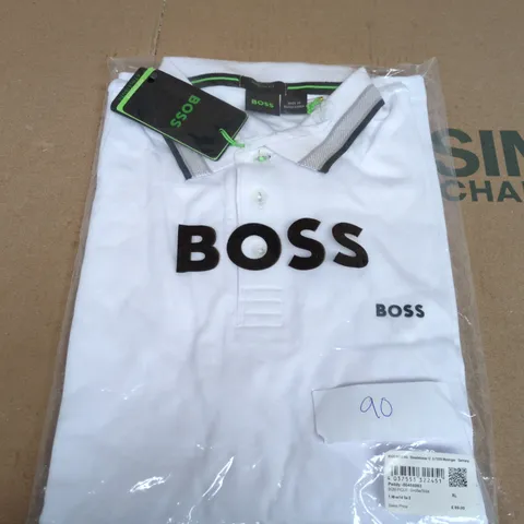 BOSS WHITE POLO SHIRT β MEN'S, XL