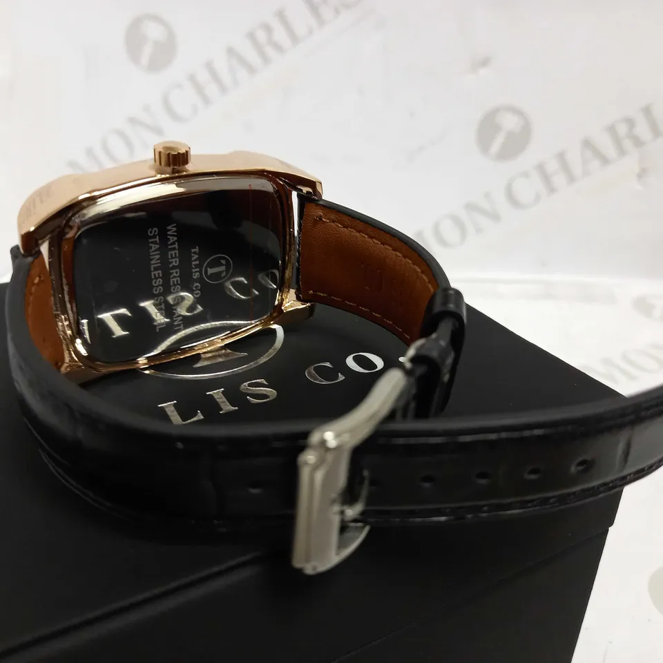 TALIS CO TWO TONE LEATHER STRAP WATCH RRP £550