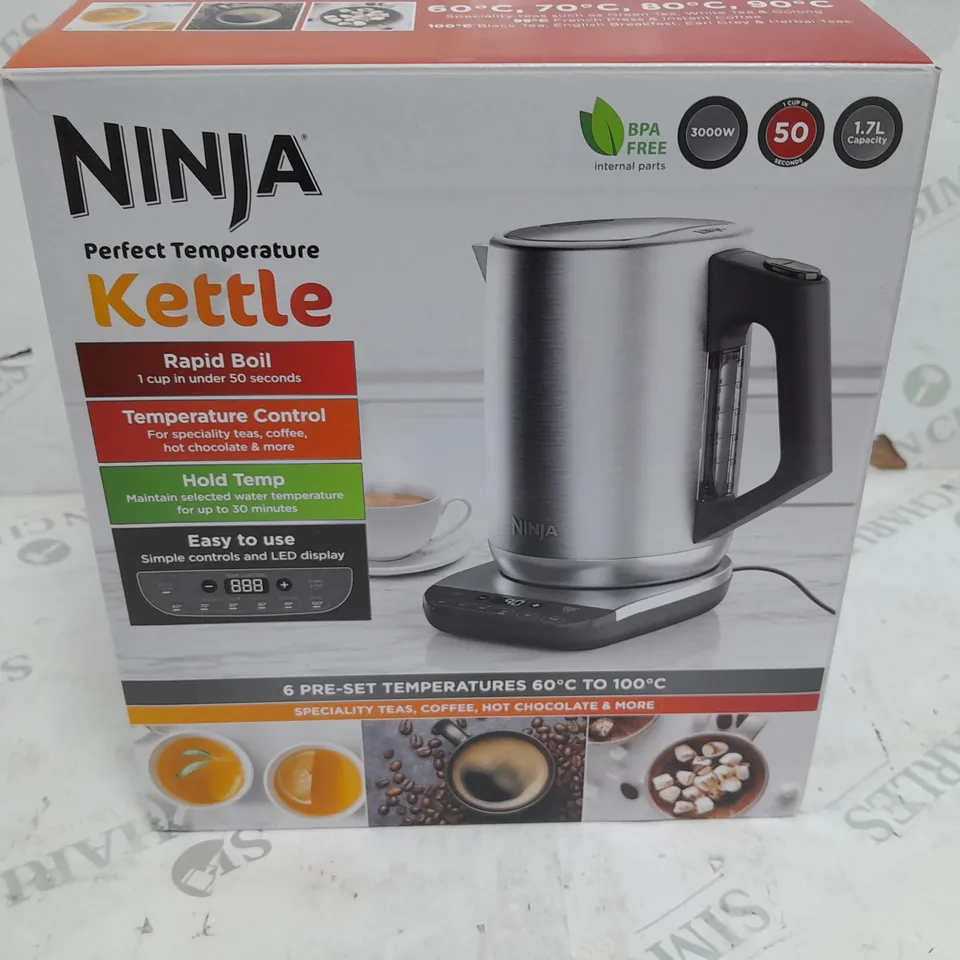 BOXED NINJA PERFECT TEMPERATURE KETTLE KT201UK 