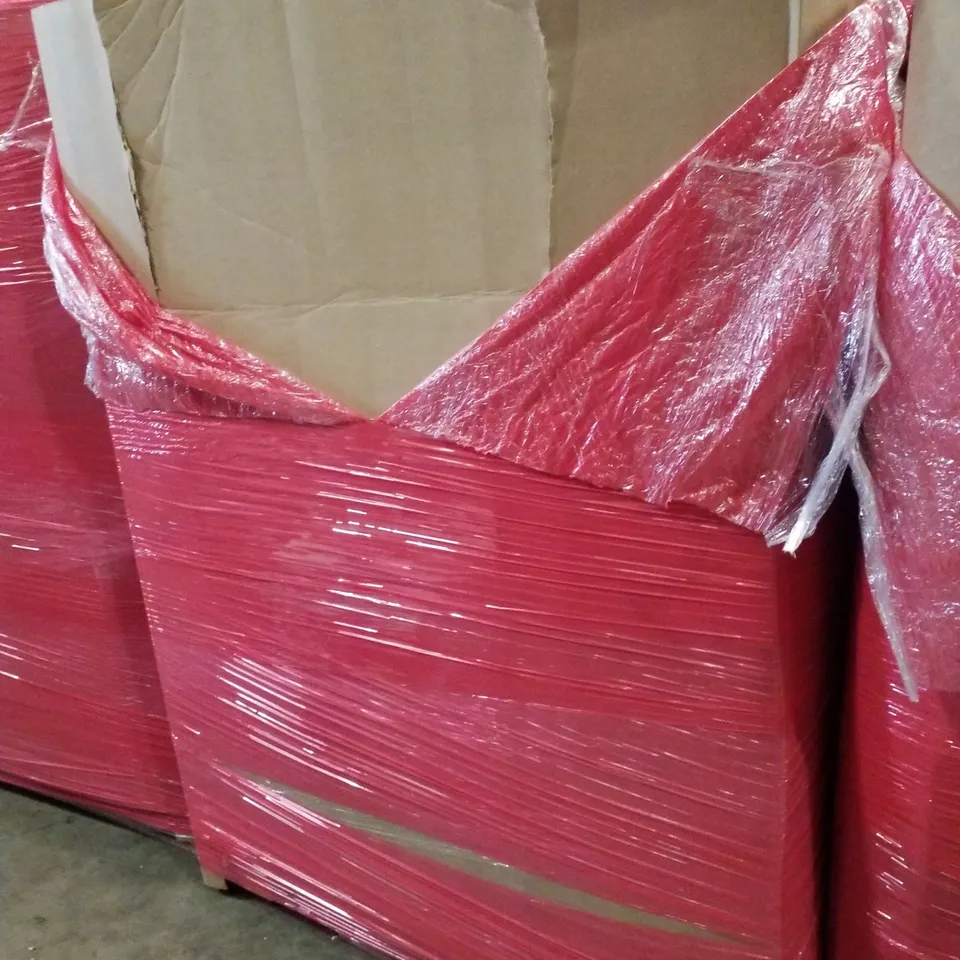 PALLET CONTAINING ASSORTED PRODUCTS INCLUDING ELECTRIC POTATO PEELER, MATTRESS, RETRACTABLE BABY GATE, PET STAIRS & PICTURE FRAMES