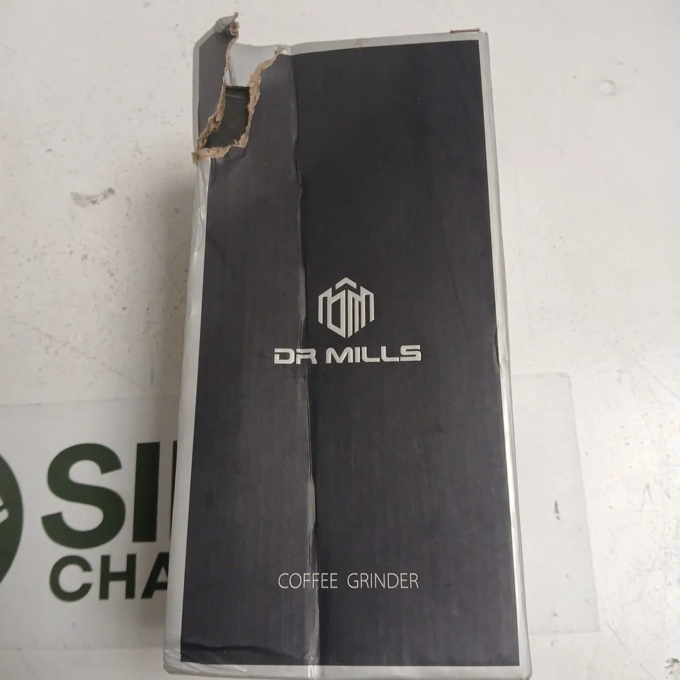 DR MILLS COFFEE GRINDER – BOXED, DAMAGED BOX