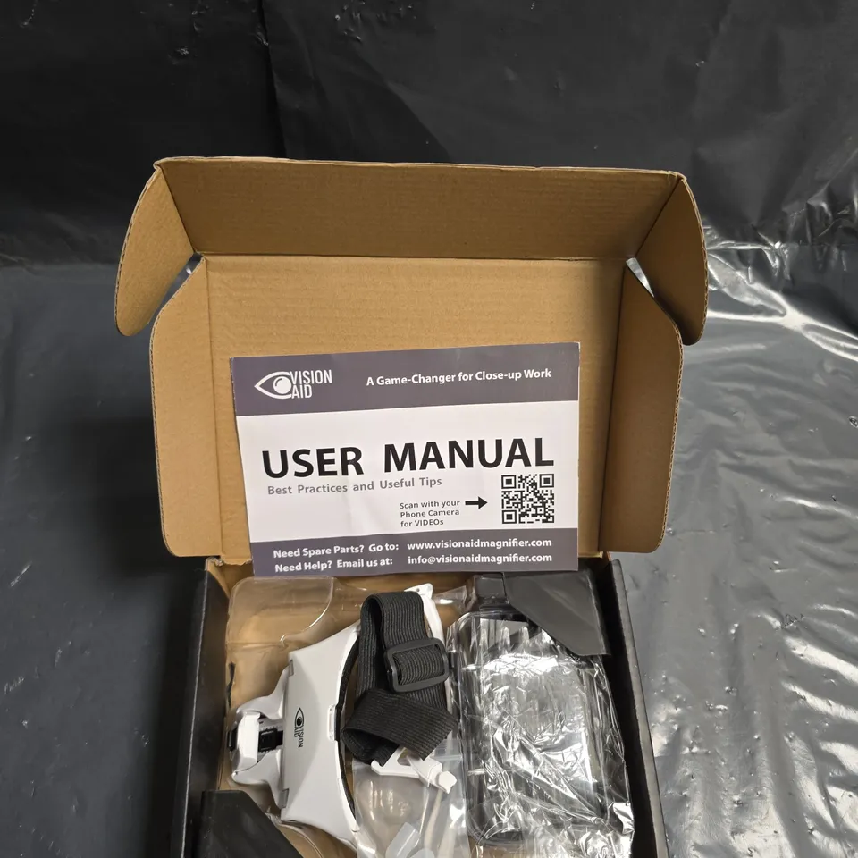 VISIONAID MAGNIFYING GLASSES WITH LED LIGHT – USER MANUAL INCLUDED