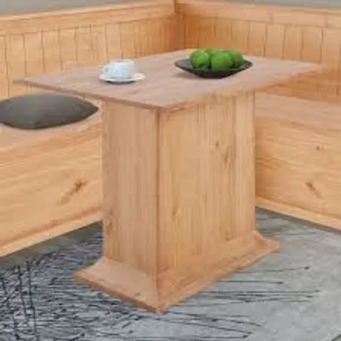BOXED LOFT24 SARA 4 SEATER SOLID PINE FIXED TOP DINING TABLE