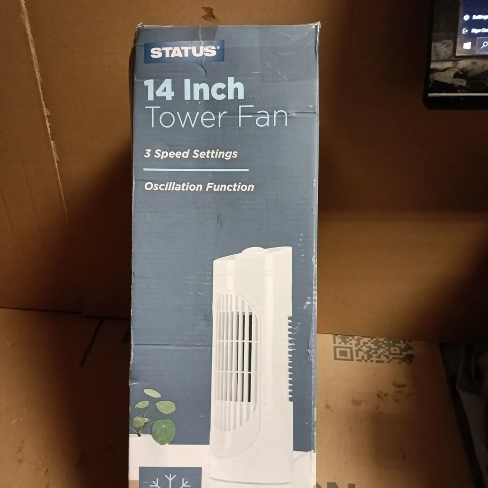 STATUS 14 INCH TOWER FAN – BOXED