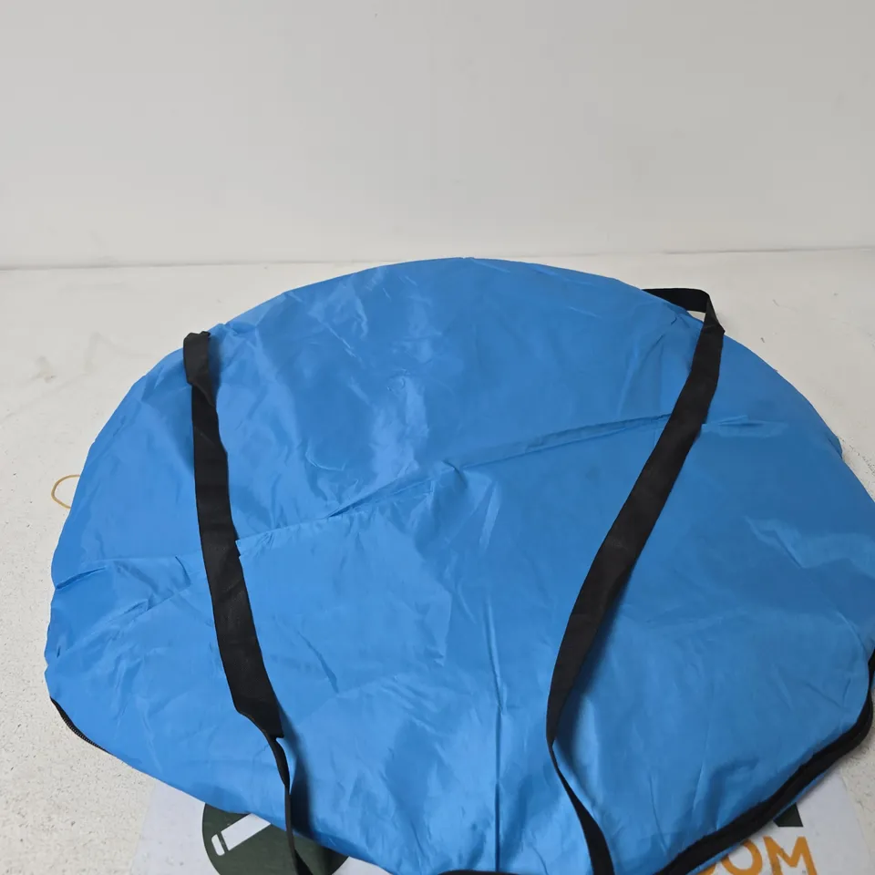 BLUE POP UP TENT WITH CARRY BAG