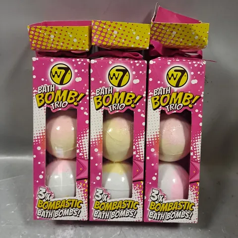 3 X W7 BATH BOMB TRIO SETS 