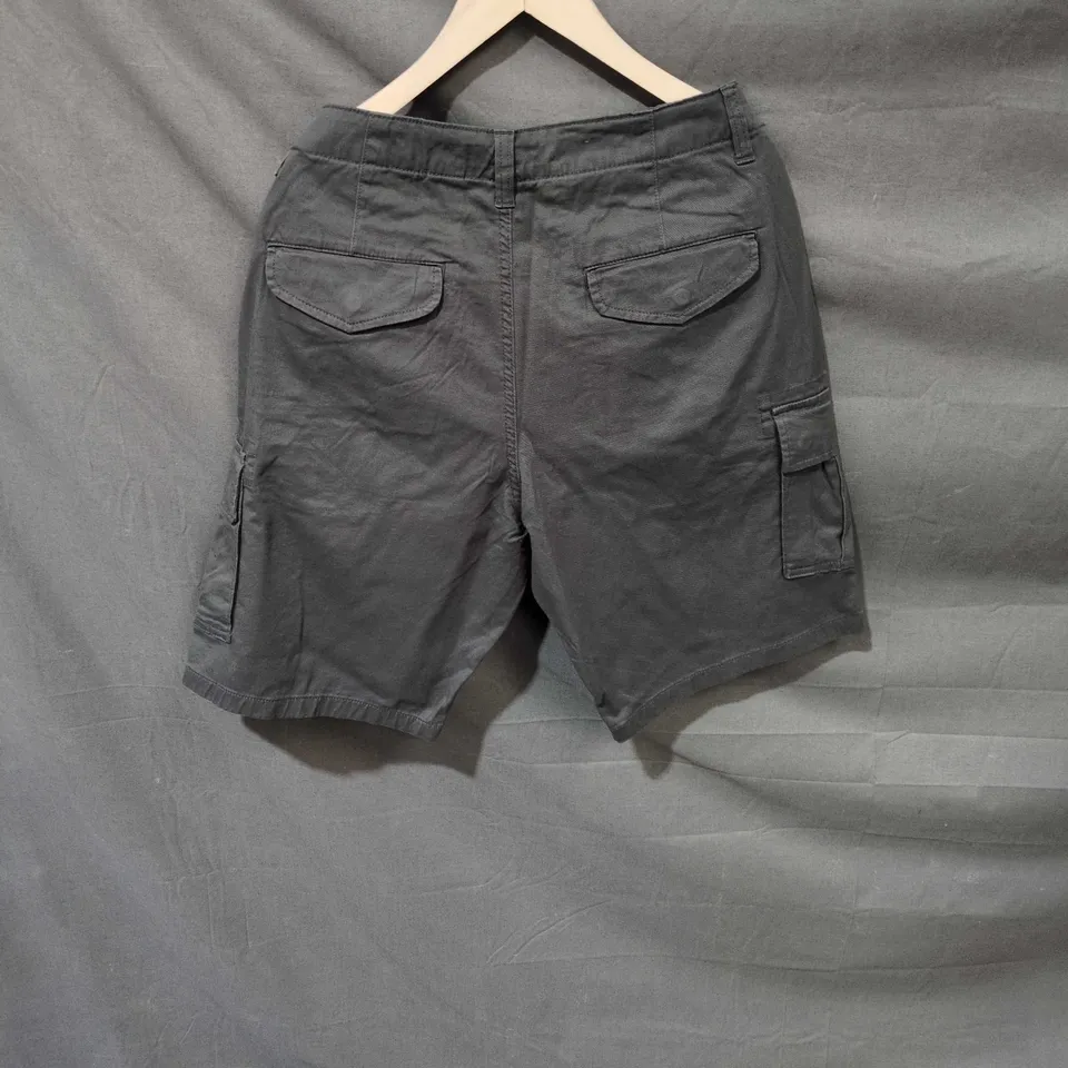 NEXT MEN'S CARGO SHORTS - DARK GREY, UK 32R