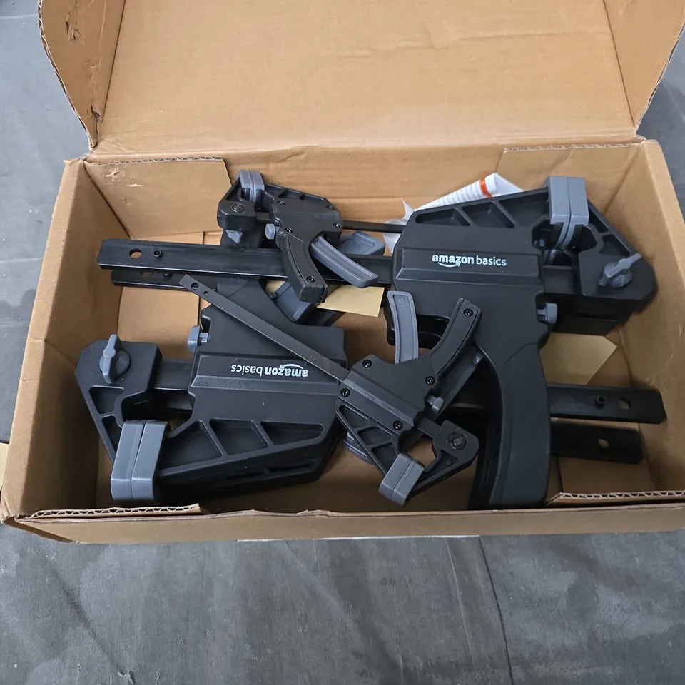 AMAZON BASICS 6-PIECE TRIGGER CLAMP SET – 2 X 4-INCH AND 4 X 6-INCH CLAMPS