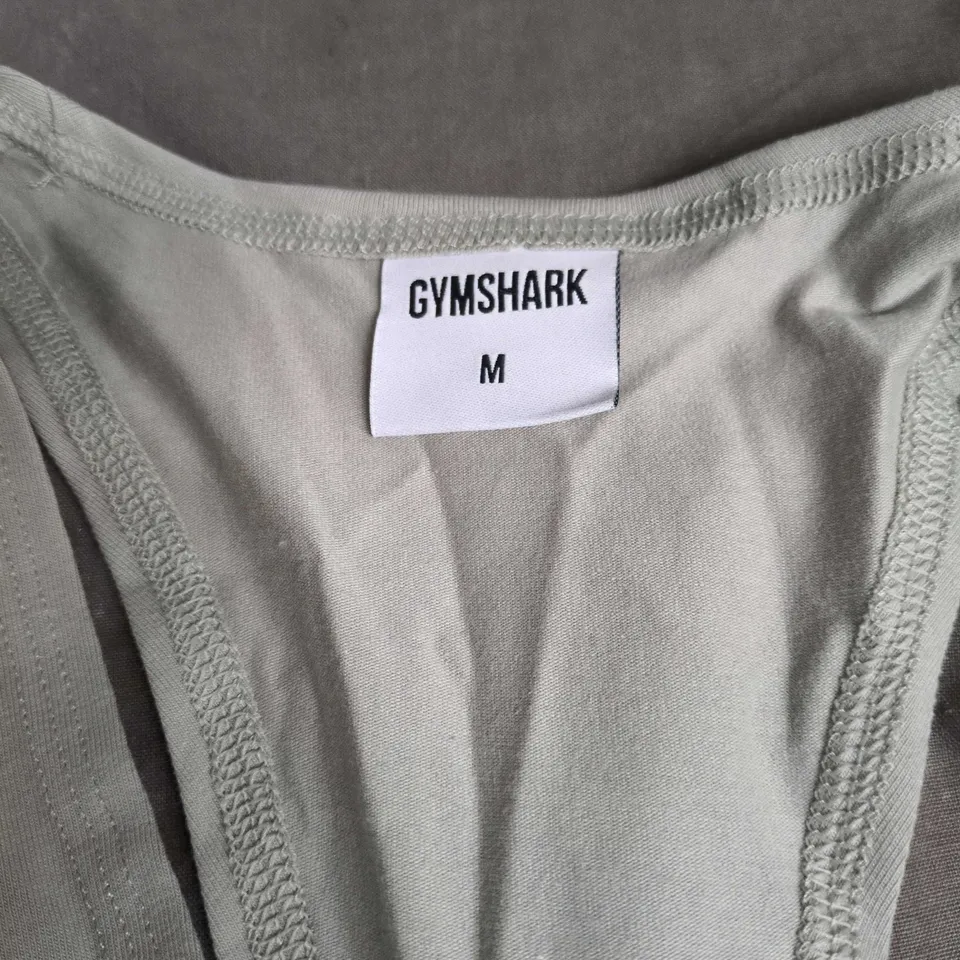 GYMSHARK TANK TOP – MEN'S, SIZE M, LIGHT GREY