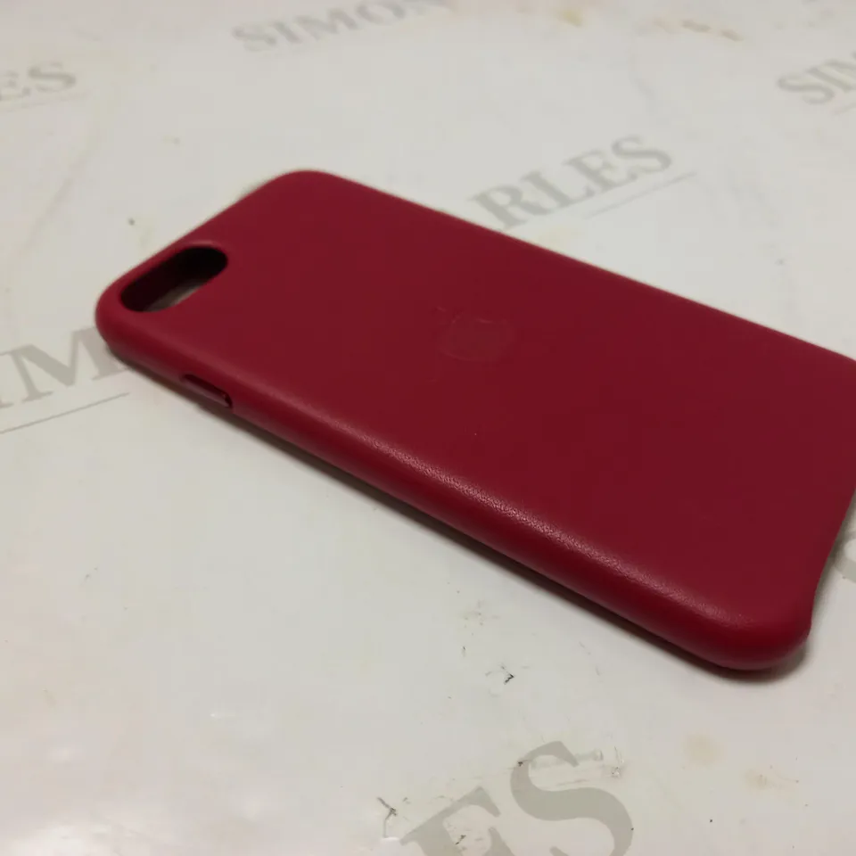 IPHONE SE RED LEATHER CASE