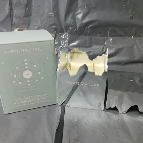 BOXED A BETTER FEELING VISCOUS MANUKA ALUMINIUM CANDLE (340g)