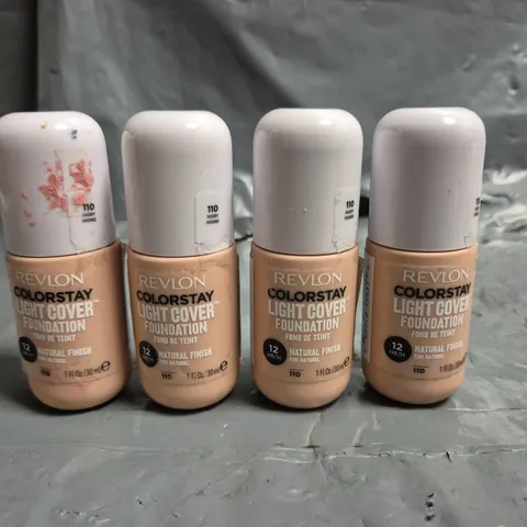 LOT OF APPROXIMATELY 55 REVLON COLOURSTAY LIGHT COVER 30ML FOUNDATIONS - 110 IVORY
