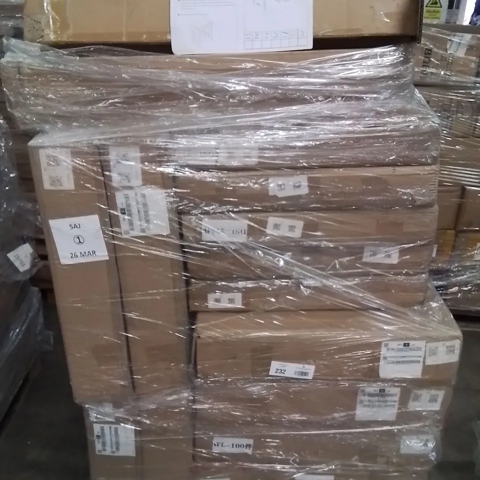 PALLET CONTAINING LARGE AMOUNT OF SIDE TABLES 