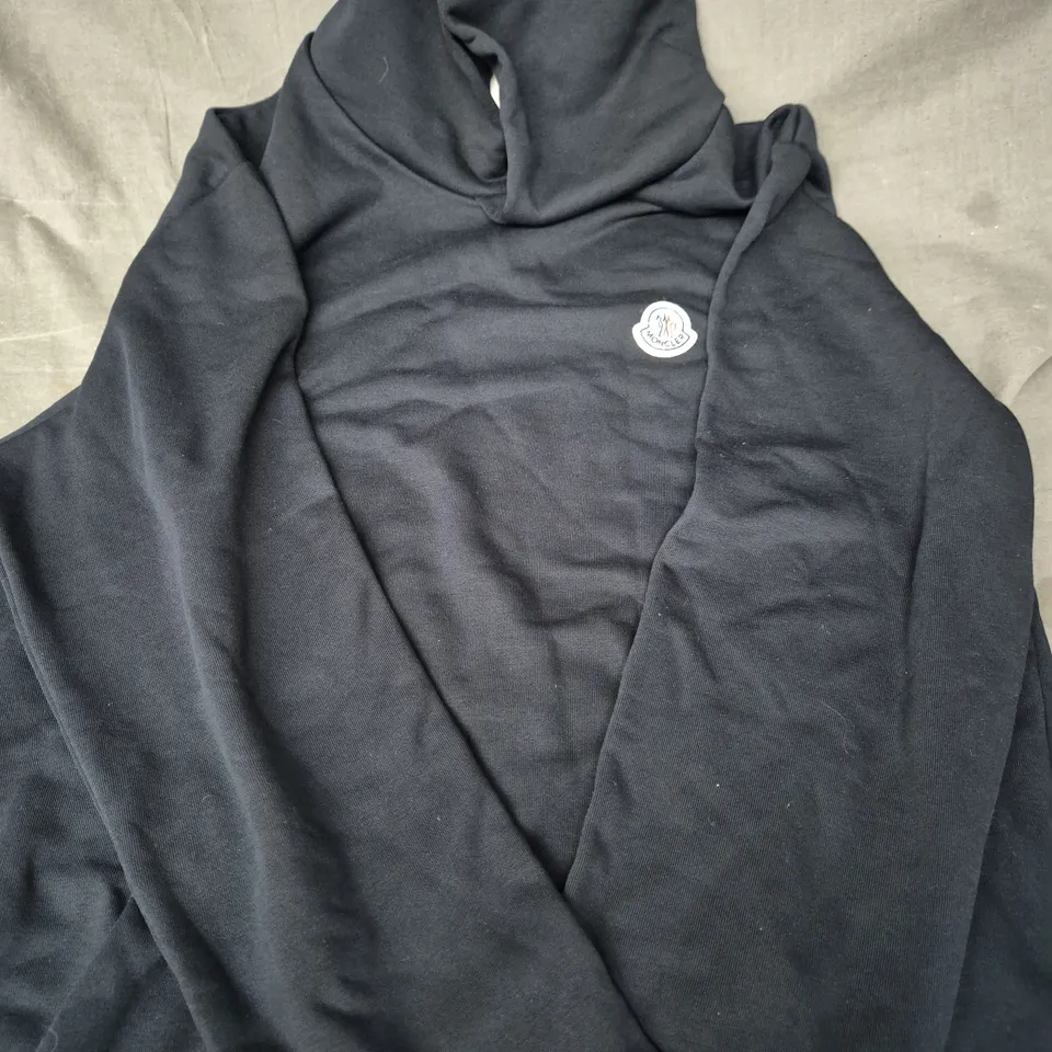 MONCLER HOODIE IN BLACK SIZE UNSPECIFIED