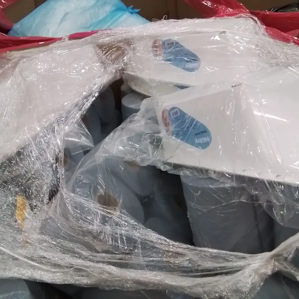 PALLET OF ASSORTED HOUSEHOLD GOODS AND PRODUCTS TO INCLUDE;NOMAD PLUS TODDLER CAR SEAT,SWINGBALL,BABY BATHS