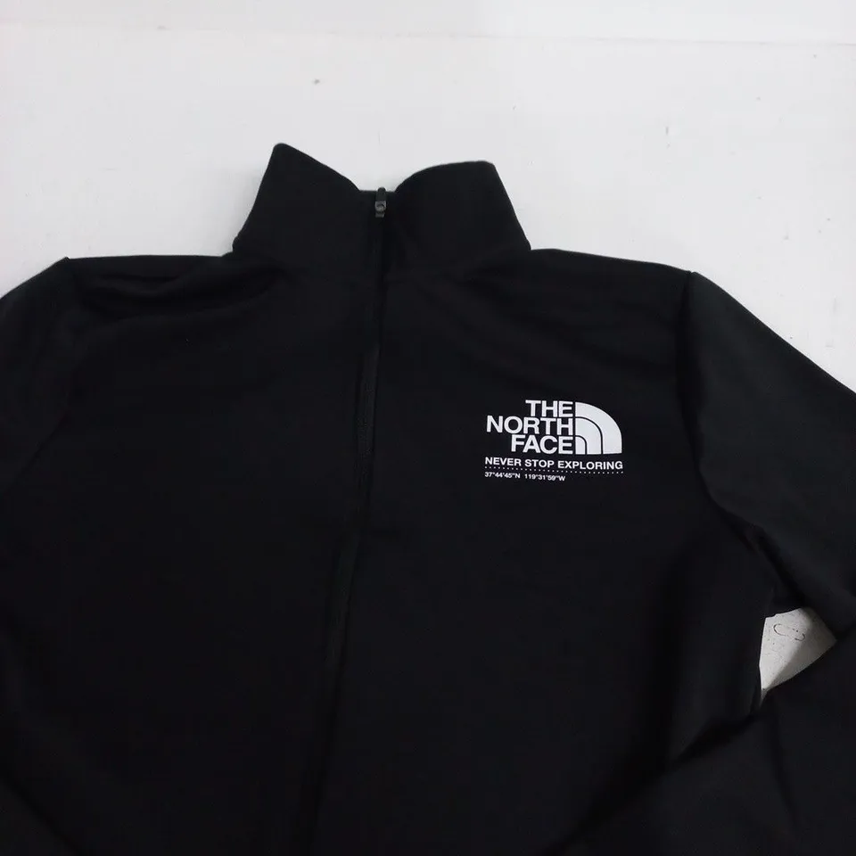 THE NORTH FACE BLACK ZIP TOP – SIZE M