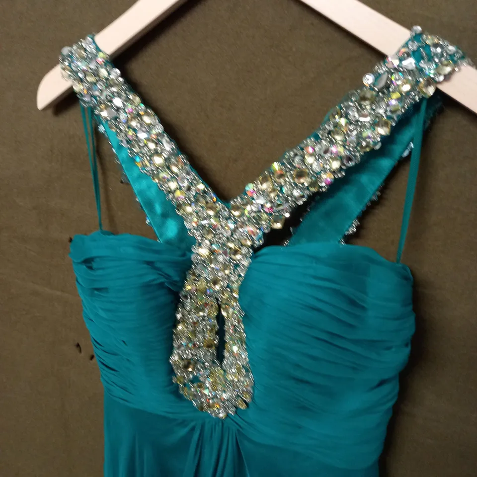 RUBY PROM EMERALD GREEN OCCASIONAL DRESS - 6