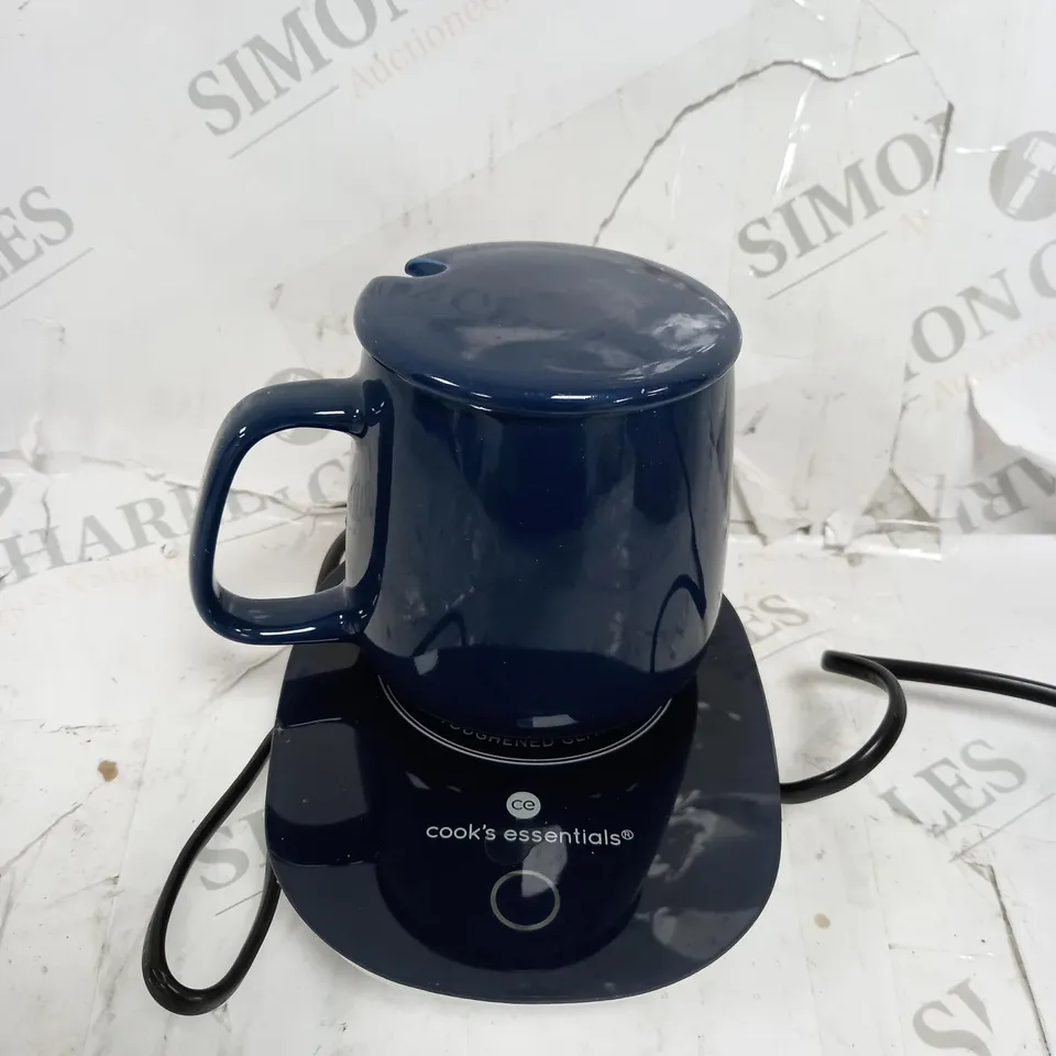 COOK'S ESSENTIALS MUG WARMER SET OF TWO BLUE