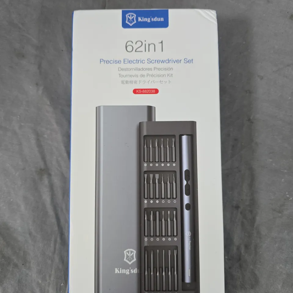 KING'SDUN 62-IN-1 PRECISION ELECTRIC SCREWDRIVER SET