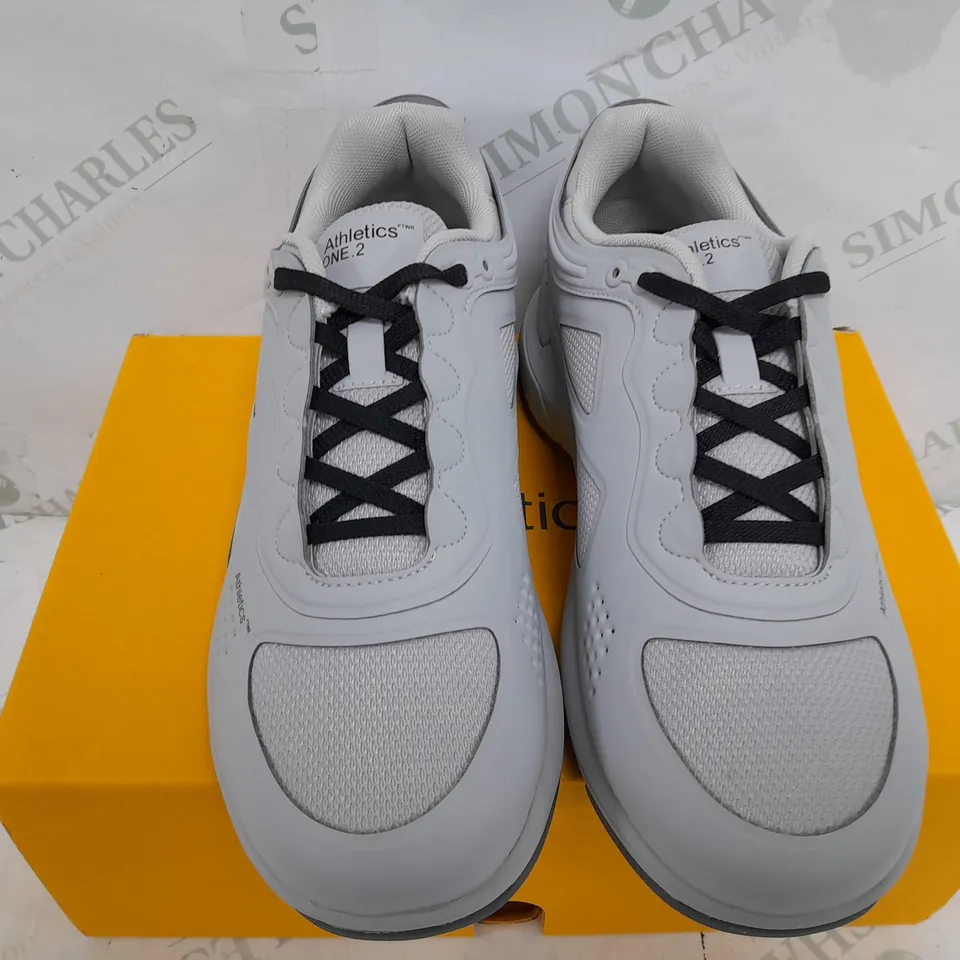 BOXED PAIR OF ATHLETICS ONE.2 TRAINERS IN CLAY - UK 6