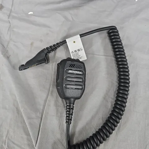 Motorola Speaker Microphone with Coiled Cord