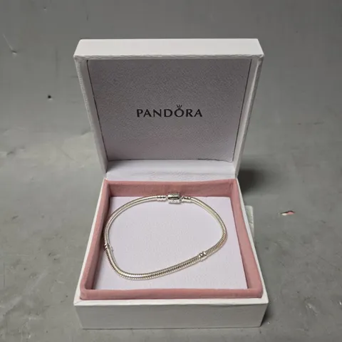 BOXED PANDORA CLASSIC CLASP TENNIS BRACELET