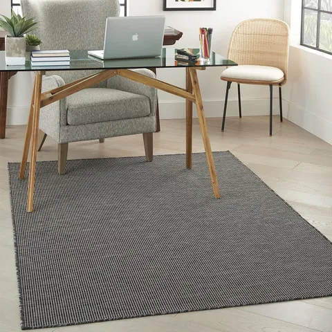 NOURISON POSITANO INDOOR-OUTDOOR CHARCOAL 4' X 6' AREA RUG