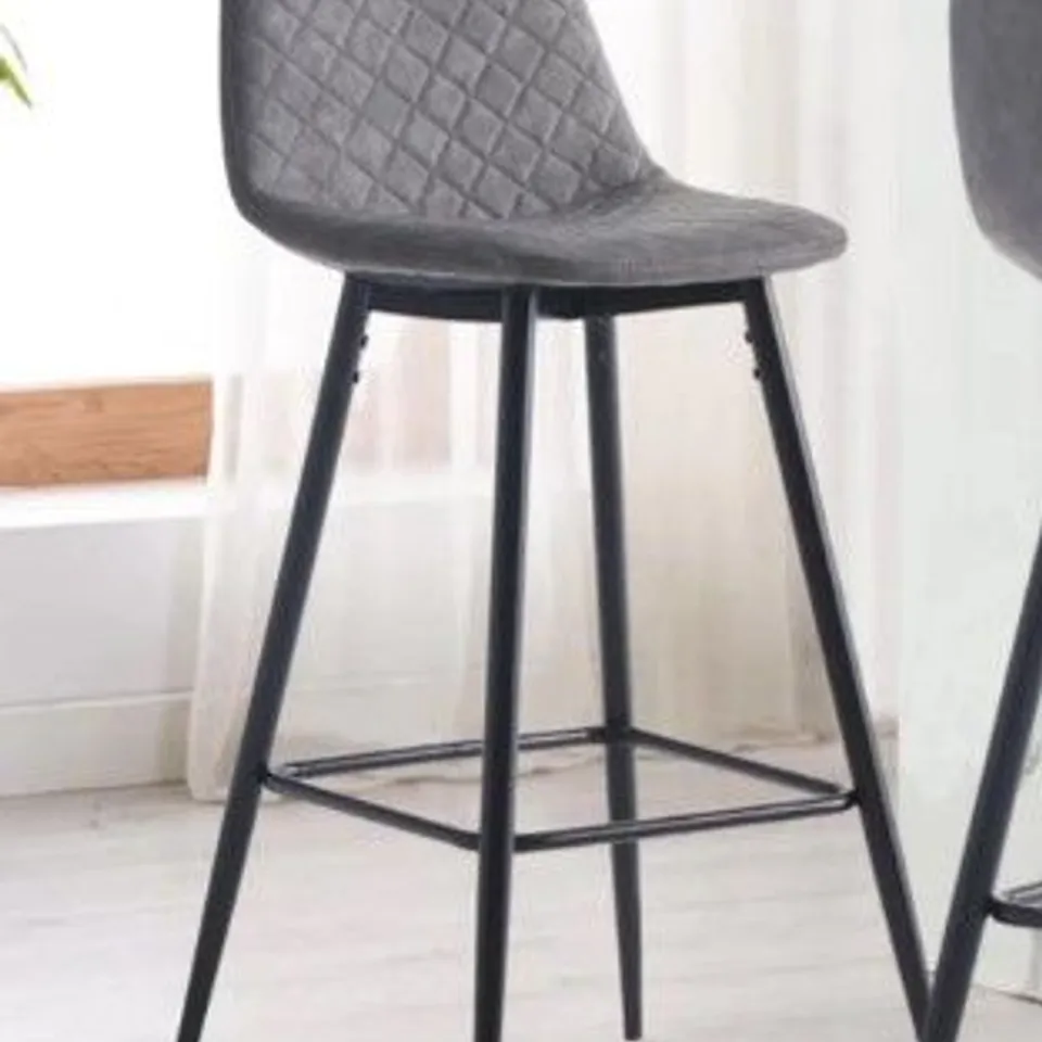 BOXED PAIR OF MURRAY GREY BARSTOOLS