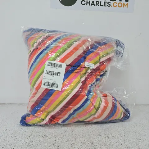 SOPHIE ROBINSON DARLING DIAGONAL STRIPE FEATHER FILLED CUSHION