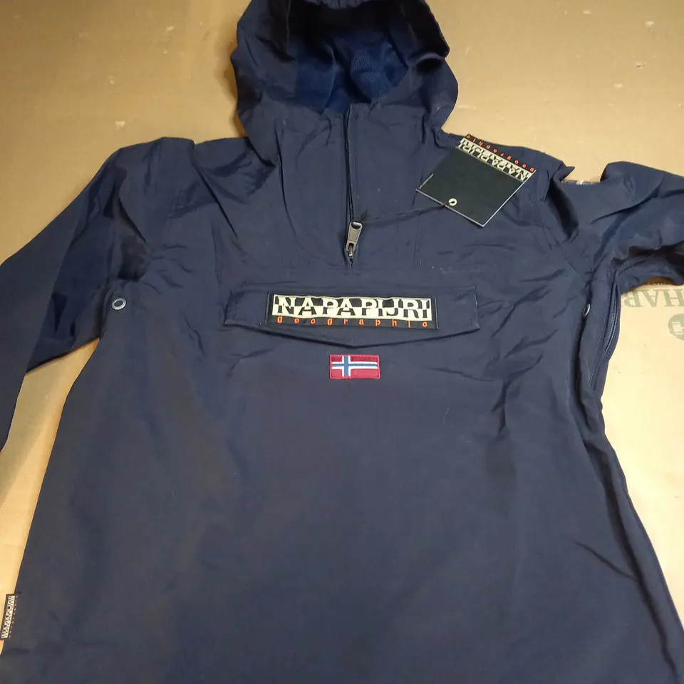 NAPAPIJRI WATERPROOF NAVY JACKET - UK 12