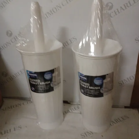 ADDIS CLOSED TOILET BRUSH SET 2 PACK