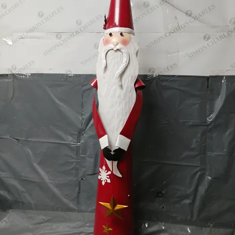 METAL SANTA CHRISTMAS DECORATION 102CM - COLLECTION ONLY