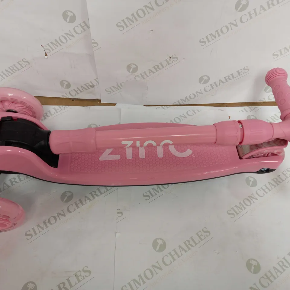ZINC THREE WHEELED FOLDING T-MOTION SCOOTER (BOX WATER DAMAGED)  RRP £54.99