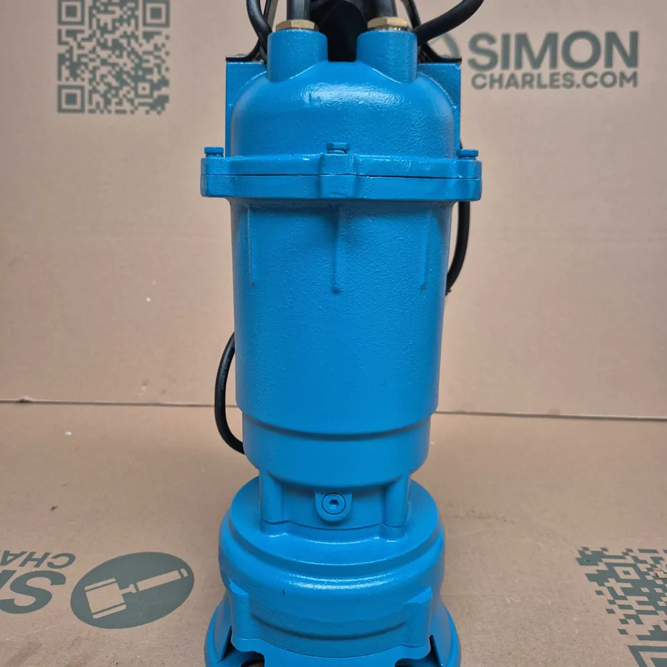 BLUE SUBMERGED SEWAGE PUMP