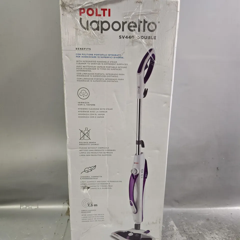 BOXED POLTI VAPORETTO SV 440 DOUBLE STEAM MOP