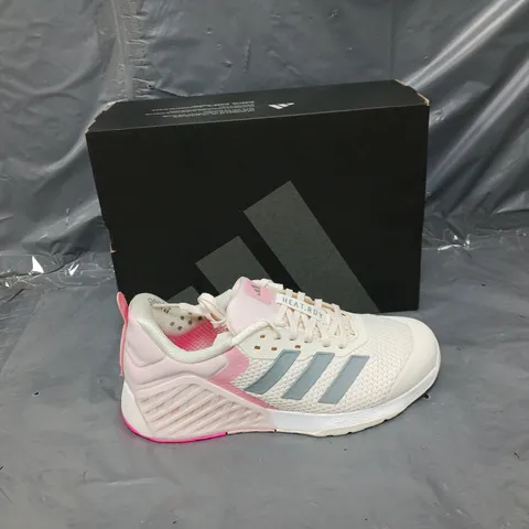 BOXED PAIR OF ADIDAS DROPSET 3 TRAINER WOMENS UK 6 1/2 