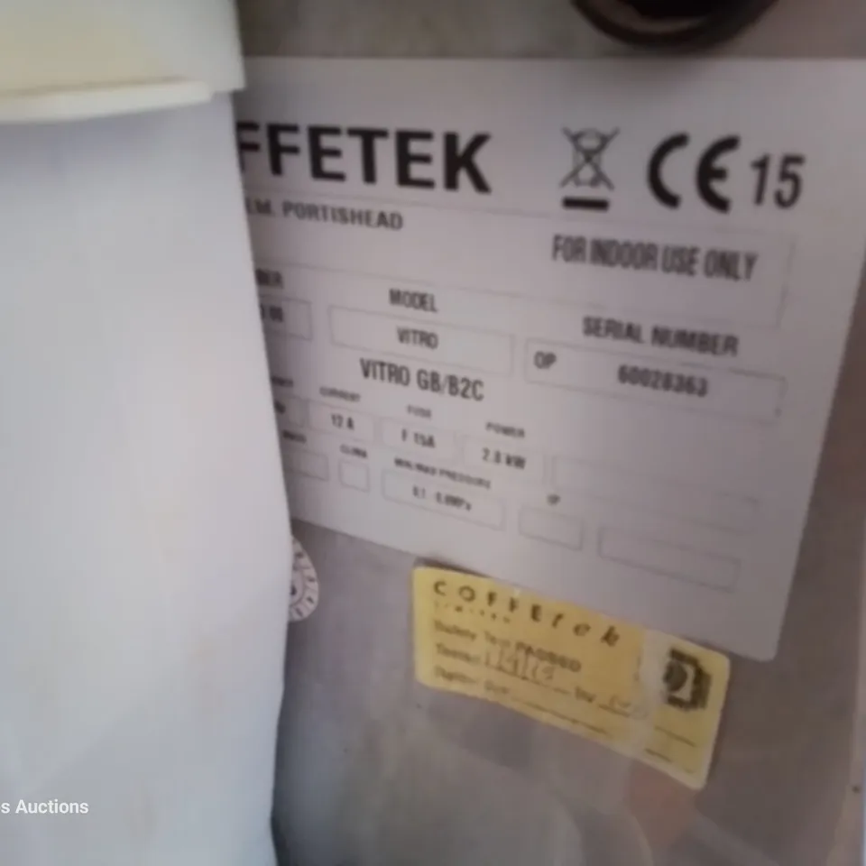 COFFETEK VITRO BEAN TO CUP & HOT DRINK DISPENCER