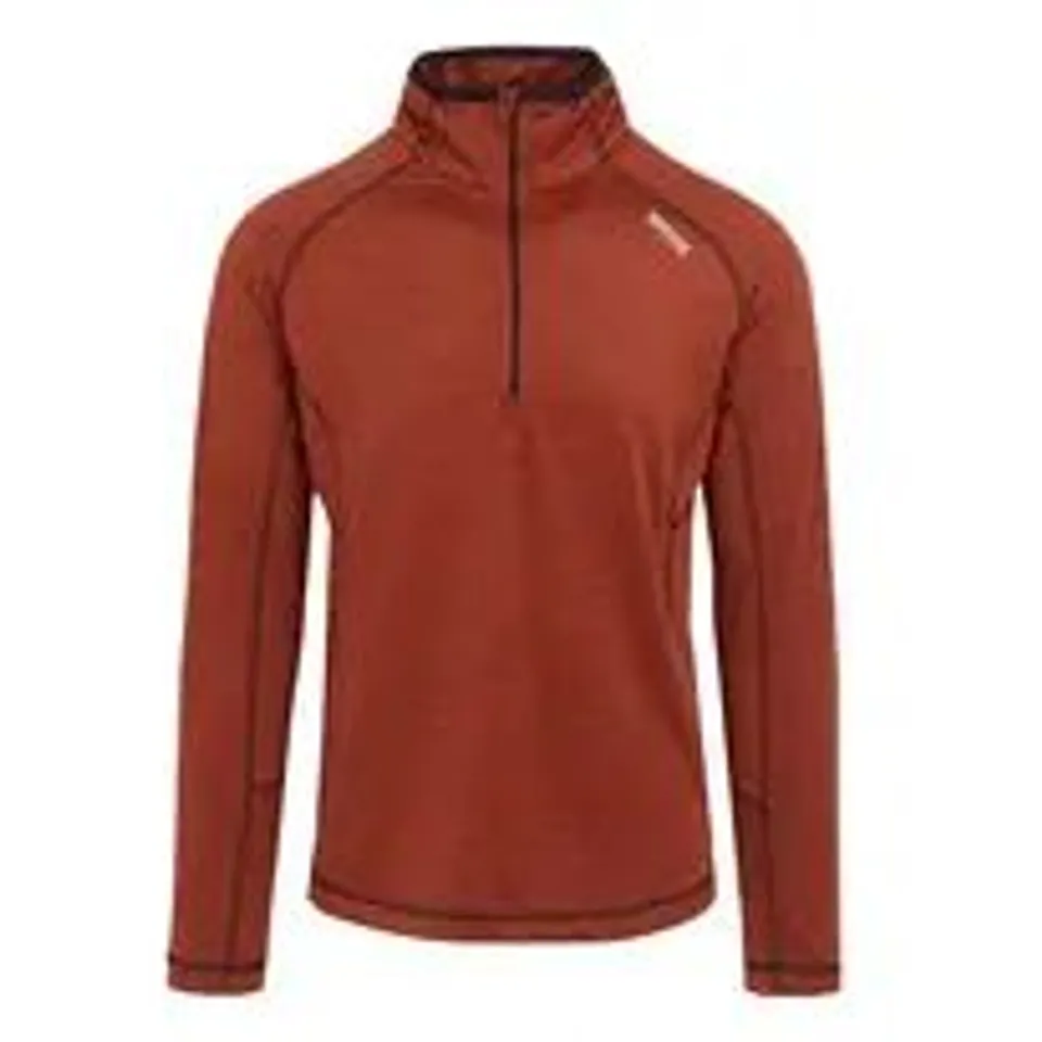 BRAND NEW REGATTA FLEECE TOP YONDER II POLYESTER RED OCHRE UK SIZE 4XL