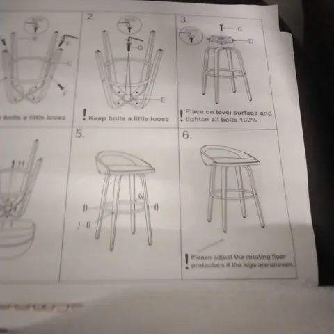 BOXED BARSTOOL - BLACK/BROWN