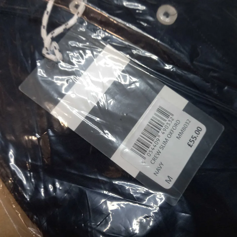 PACKAGED CREW CLOTHING COMPANY NAVY CREW SLIM SHIRT - MEDIUM