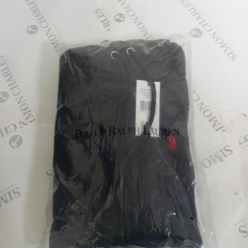 BAGGED POLO RAPLPH LAUREN LARGE ZIP UP HOODED JACKET NAVY 