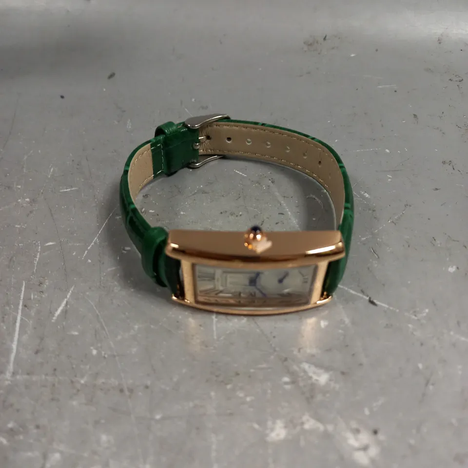 LADIES STOCKWELL WATCH – TEXTURED DIAL WITH SUB DIAL MINUTE HAND – LEATHER STRAP