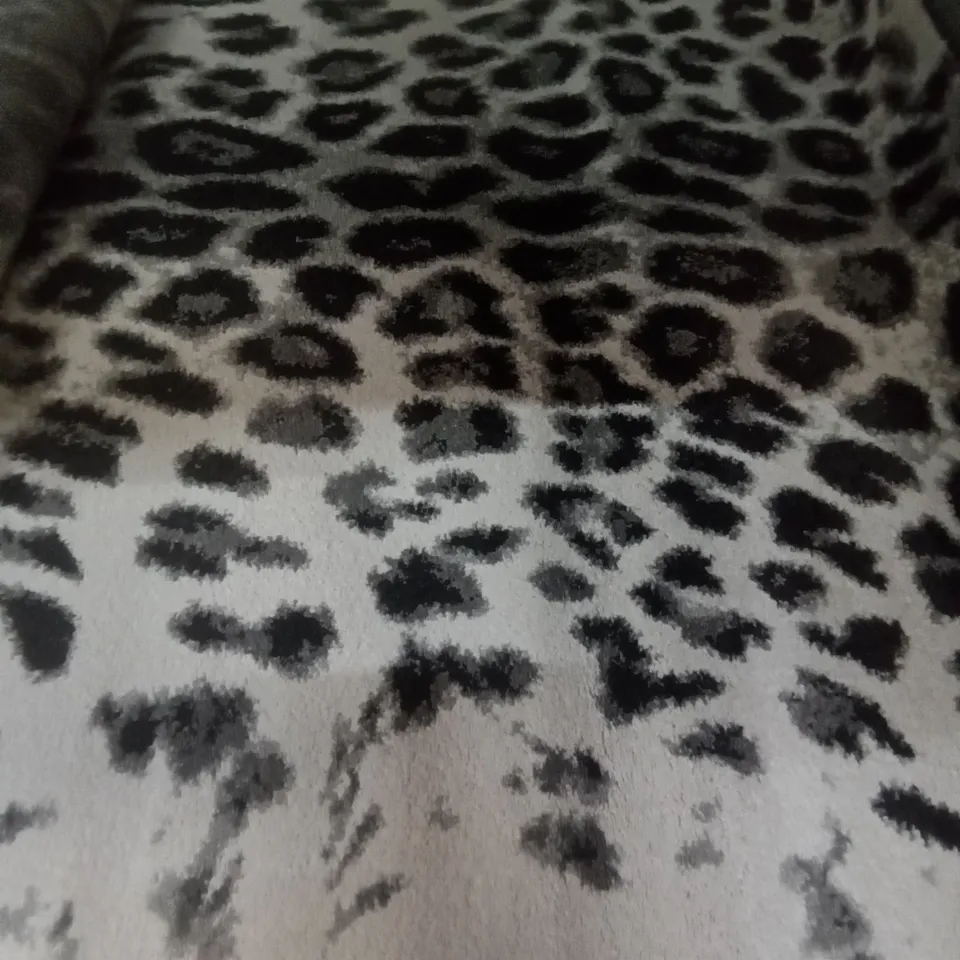 BURDICK LEOPARD SKIN CREAM/BLACK RUG 120X160CM